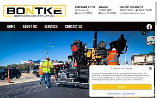 Bontke Brothers Construction Co website
