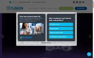 Fusion Orthodontics website