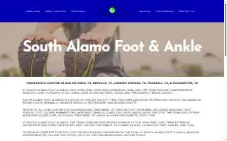 South Alamo Foot & Ankle website