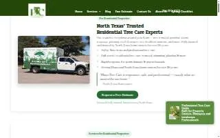 Plano Tree Care Inc website