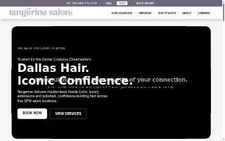 Tangerine Salon website