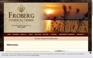 Froberg Funeral Home Inc website