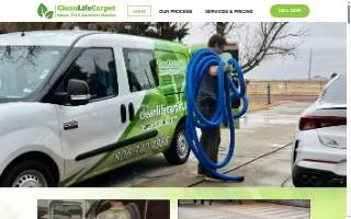 Clean Life Carpet website