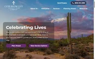 Cox-Rowley Funeral Home website