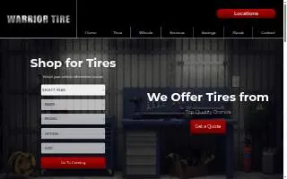 Warrior Tire website