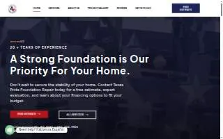 Texas Pride Foundation Repair LLC of Arlington website