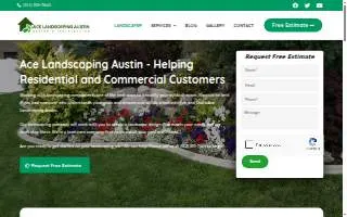 Ace Landscaping Austin - Design & Installation website