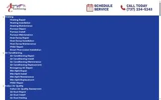 Austin Air Conditioning website