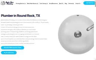 Austin Area Plumbing website