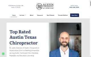 Austin Chiropractic & Acupuncture Clinic website