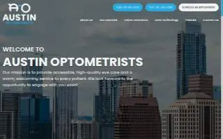 Austin Optometrists website