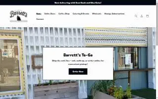Barrett's Coffee website