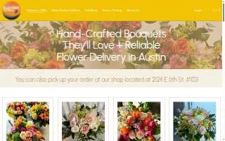 Blackbird Floral website