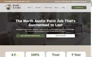 Brush & Color Painting website