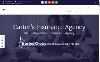 Carter's Insurance Agency website
