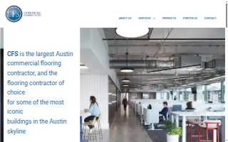 Commercial Flooring Systems of Austin website