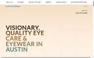 Eclectic Eyewear website