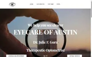 Eyecare of Austin website