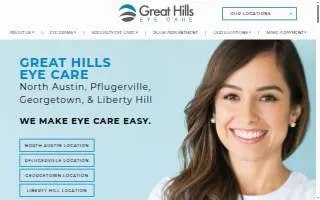 Great Hills Eye Care website