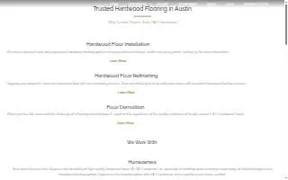H & H Hardwood Floors Austin website