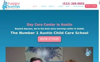 Happy Bunnies Child Care School website