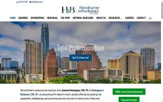 Hemingway & Buchanan, CPA, PC website