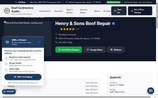 Henry & Sons Roof Repair