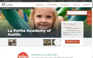 La Petite Academy of South Austin website