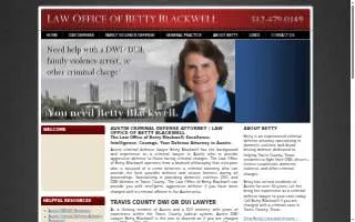 Law Office of Betty Blackwell website