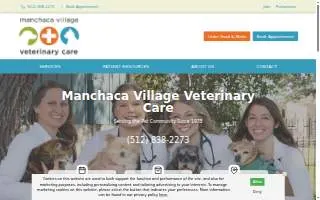 Manchaca Village Veterinary Care website