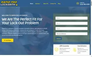 Rapid Pro Locksmith website