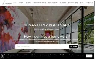 Roman Lopez Real Estate website