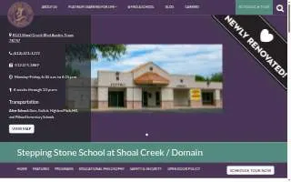 Stepping Stone School - Shoal Creek/Domain website