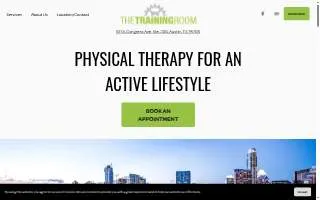 The Training Room of Austin website