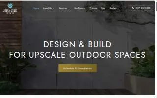 Urban Oasis Contracting website