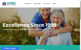 Caring Home Health website