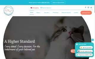 Delaware Animal Clinic website