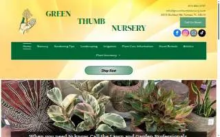 Green Thumb Nursery & Landscaping website