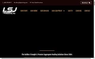 LSJ Trucking Inc. website