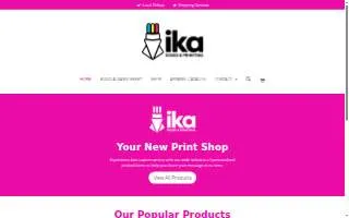 Ika Signs & Printing website