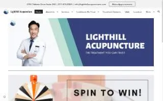 LightHill Acupuncture of Bedford website