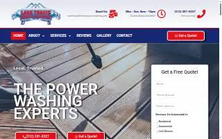 Lake Travis Power Washing website