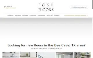 Posh Floors website