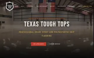 Texas Tough Tops Austin Epoxy website