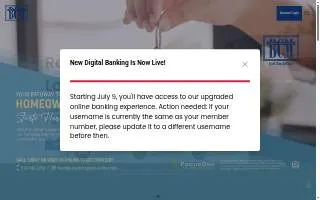 BCM Federal Credit Union website