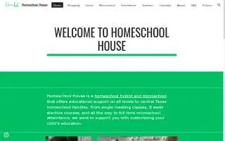 Homeschool House website