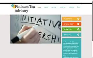 Platinum Tax Advisory website