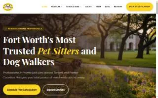 Creekside Critters Pet Sitters website
