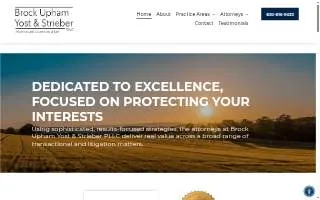 Brock Upham Yost & Strieber PLLC website