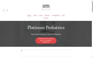 Platinum Pediatrics website